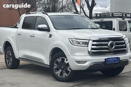 White 2023 GWM UTE Dual Cab Chassis Tray Cannon-L (4X4)