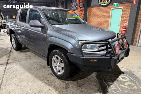 Grey 2011 Volkswagen Amarok Dual Cab Utility Tdi400 (4X4)