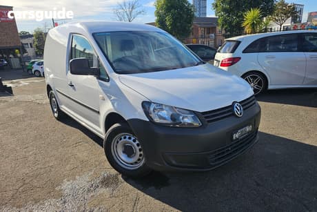 White 2012 Volkswagen Caddy Commercial 2KN MY12 TSI160 VAN SWB 5DR MAN 5SP 780KG 1.2T