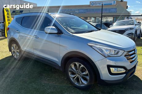 Blue 2012 Hyundai Santa FE Wagon Highlander Crdi (4X4)