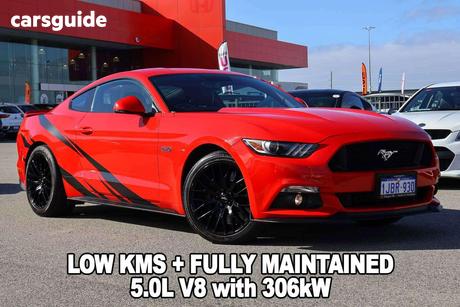Red 2016 Ford Mustang Coupe Fastback Gt 5.0 V8