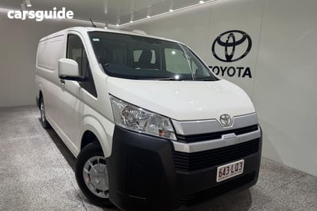 White 2024 Toyota HiAce Van Lwb (4 Door Option)