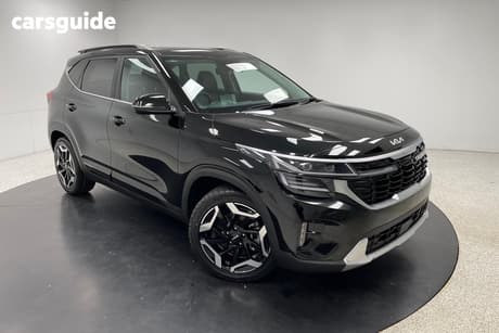 Black 2023 Kia Seltos Wagon Gt-Line (Fwd) (Two-Tone)
