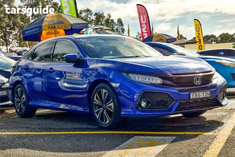 Blue 2019 Honda Civic Hatchback Vti-Lx
