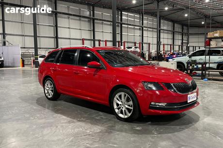Red 2020 Skoda Octavia Wagon 110 Tsi Base