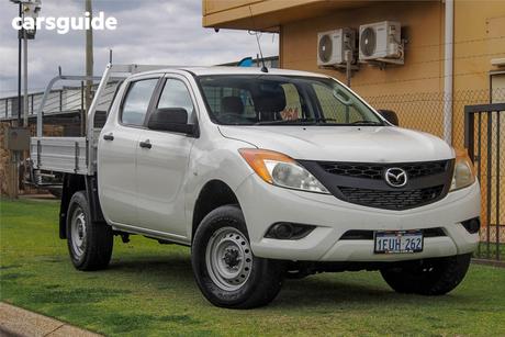 White 2015 Mazda BT-50 Dual Cab Chassis Xt (4X2)