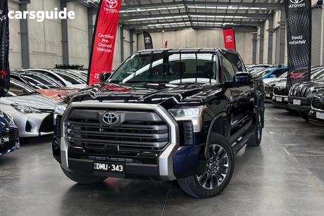 Blue 2024 Toyota Tundra Dual Cab Pick-up Limited