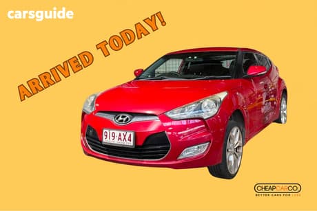 Red 2012 Hyundai Veloster Coupe