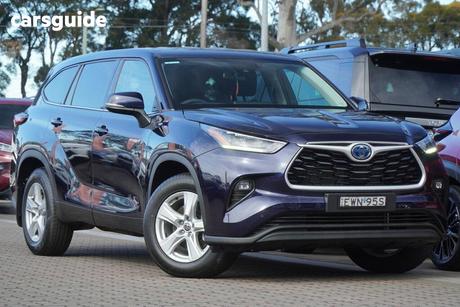 Blue 2022 Toyota Kluger Wagon Gx Hybrid Awd