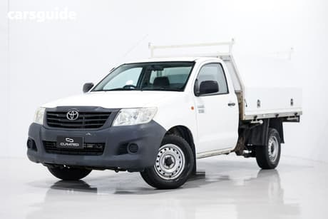 White 2014 Toyota Hilux Cab Chassis Workmate