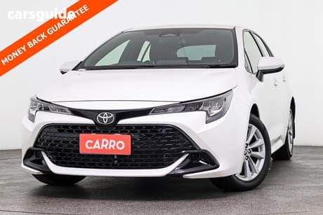 White 2023 Toyota Corolla Hatchback Ascent Sport + Convenience Pk