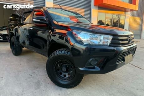 Black 2016 Toyota Hilux Dual Cab Utility Sr Hi-Rider
