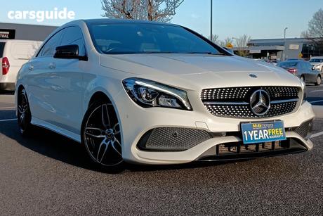 White 2017 Mercedes-Benz CLA200 Coupe 200