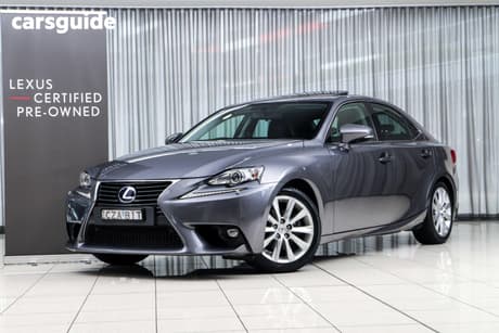 Grey 2015 Lexus IS300H Sedan Luxury Hybrid