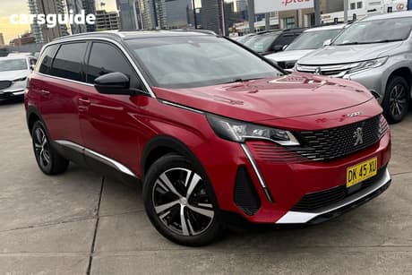 Red 2021 Peugeot 5008 Wagon Gt Sport 1.6 Thp 133