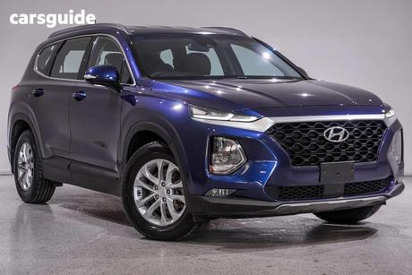 Blue 2019 Hyundai Santa FE Wagon Active Crdi (Awd)