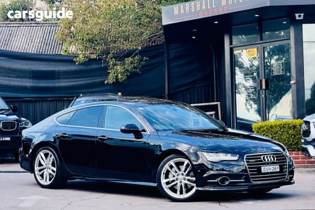 Black 2017 Audi A7 Hatchback Sportback 3.0 Tdi Quattro