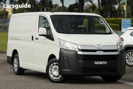 White 2021 Toyota HiAce Van Lwb (4 Door Option)