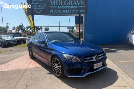 Blue 2017 Mercedes-Benz C250 Sedan