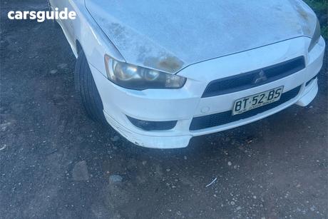 White 2007 Mitsubishi Lancer Sedan Vr-X