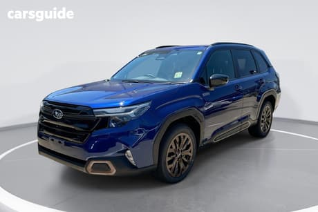 Blue 2026 Subaru Forester Wagon Hybrid Sport (Awd)