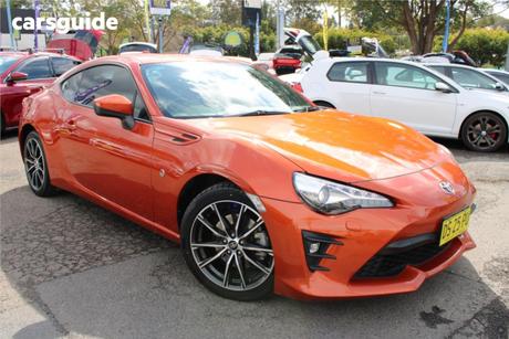 Orange 2017 Toyota 86 Coupe Gts