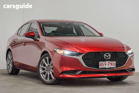 Red 2020 Mazda 3 Sedan G20 Evolve