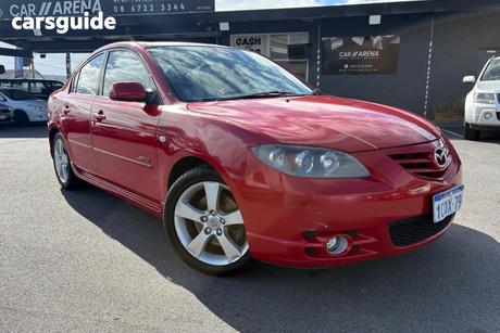 Red 2006 Mazda 3 Sedan Sp23