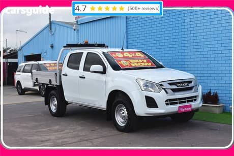 White 2019 Isuzu D-MAX Crew Cab Chassis Sx (4X4)
