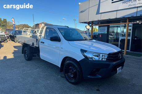 White 2019 Toyota Hilux Cab Chassis Workmate