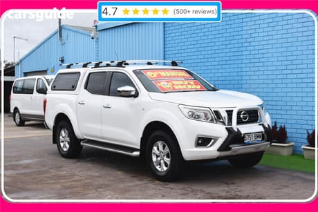 White 2015 Nissan Navara Dual Cab Utility St (4X4)