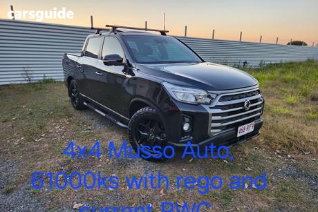 Black 2022 Ssangyong Musso Crew Cab Pickup Ultimate Lux