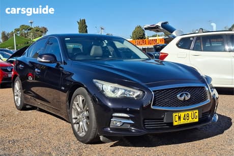 Black 2014 Infiniti Q50 Sedan 2.2D Gt