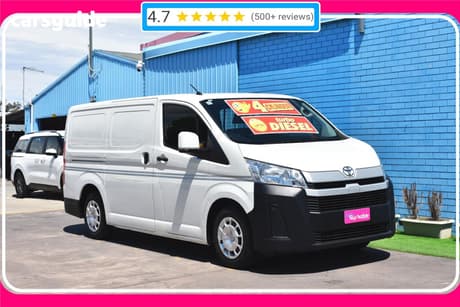 White 2019 Toyota HiAce Van Lwb