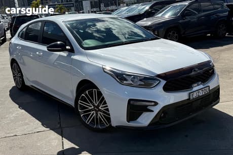 White 2020 Kia Cerato Hatchback Gt Safety Pack