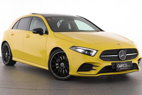 Yellow 2020 Mercedes-Benz A250 Hatchback