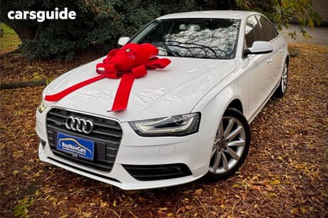 White 2014 Audi A4 Sedan 2.0 Tfsi Ambition Quattro