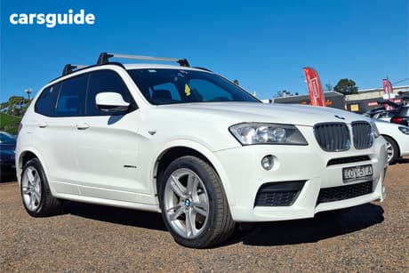 White 2013 BMW X3 Wagon Xdrive 20D