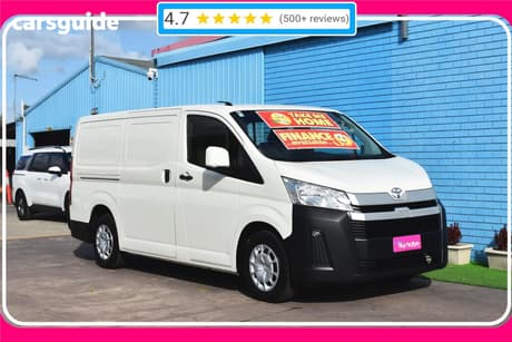 White 2019 Toyota HiAce Van Lwb