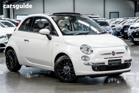 Beige 2015 Fiat 500C Convertible LOUNGE F