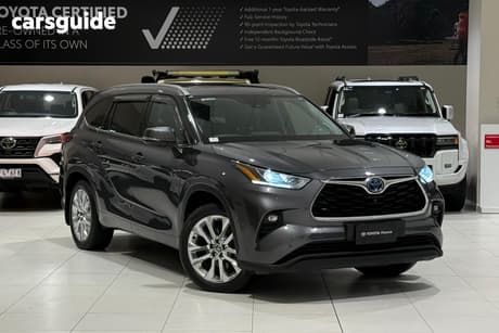 Silver 2021 Toyota Kluger Wagon Grande Hybrid Awd