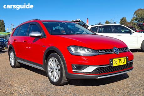 Red 2016 Volkswagen Golf Wagon Alltrack 132 Tsi