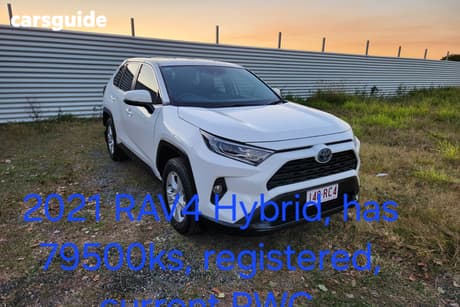 White 2021 Toyota RAV4 Wagon Gx (2Wd) Hybrid