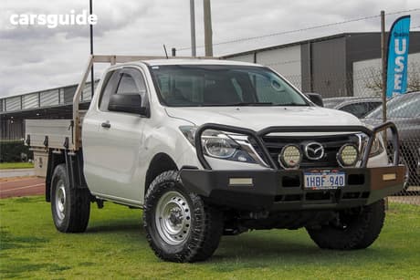 White 2020 Mazda BT-50 Freestyle Cab Chassis Xt (4X4) (5Yr)
