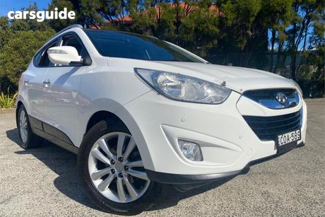 White 2013 Hyundai IX35 Wagon Highlander (Awd)