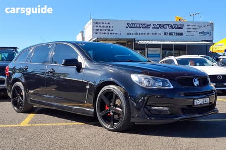 Black 2016 Holden Commodore Sportswagon Sv6 Black Pack