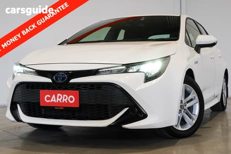 White 2021 Toyota Corolla Hatchback Ascent Sport Hybrid