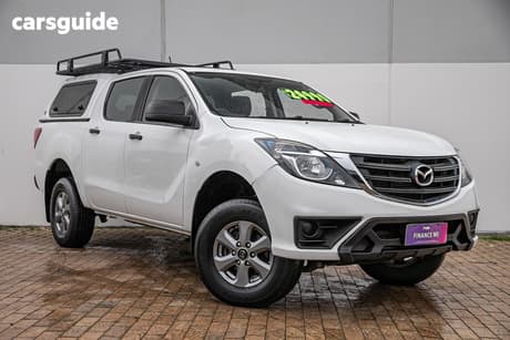 White 2019 Mazda BT-50 Dual Cab Utility Xt (4X2) (5Yr)
