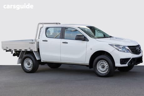 White 2019 Mazda BT-50 Dual Cab Chassis Xt (4X4) (5Yr)