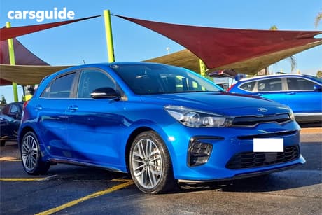 Blue 2021 Kia RIO Hatchback Gt-Line